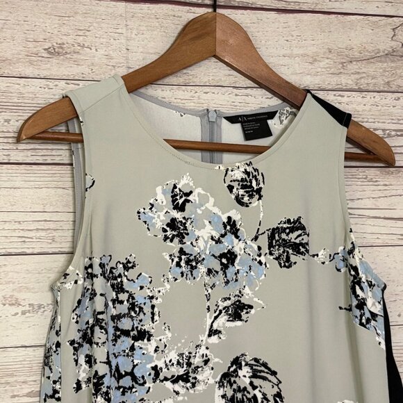 Armani Exchange Grey Floral Top Medium - Picture 6 of 8